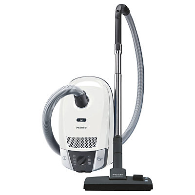 Miele Compact C2 Allergy EcoLine Cylinder Vacuum Cleaner, White Miele Compact C2 Allergy EcoLine Cylinder Vacuum Cleaner, White